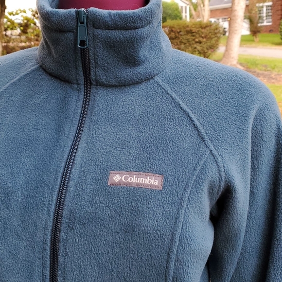 Columbia Fleece jacket Teal color - Picture 2 of 5